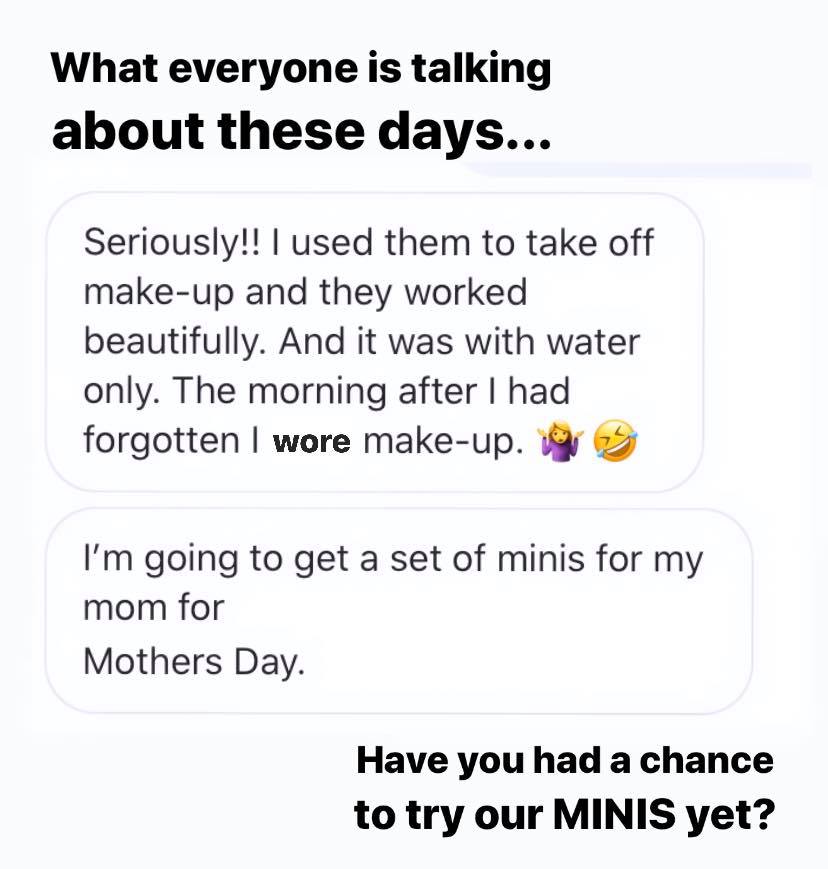 Wash Cloths - Minis - Florals in Blue and Green