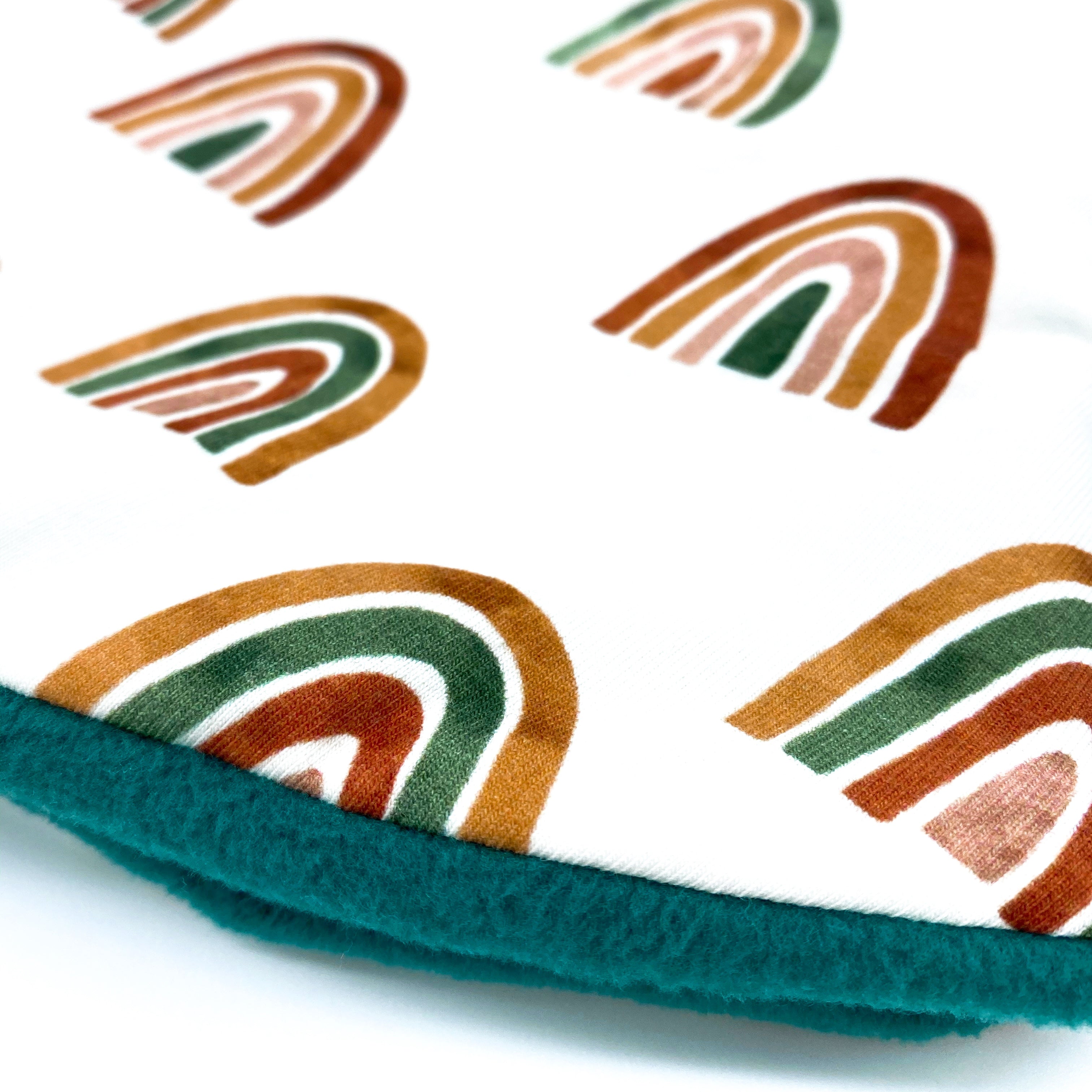 Adult Handmade Neck Warmer Rainbow Earth Tones