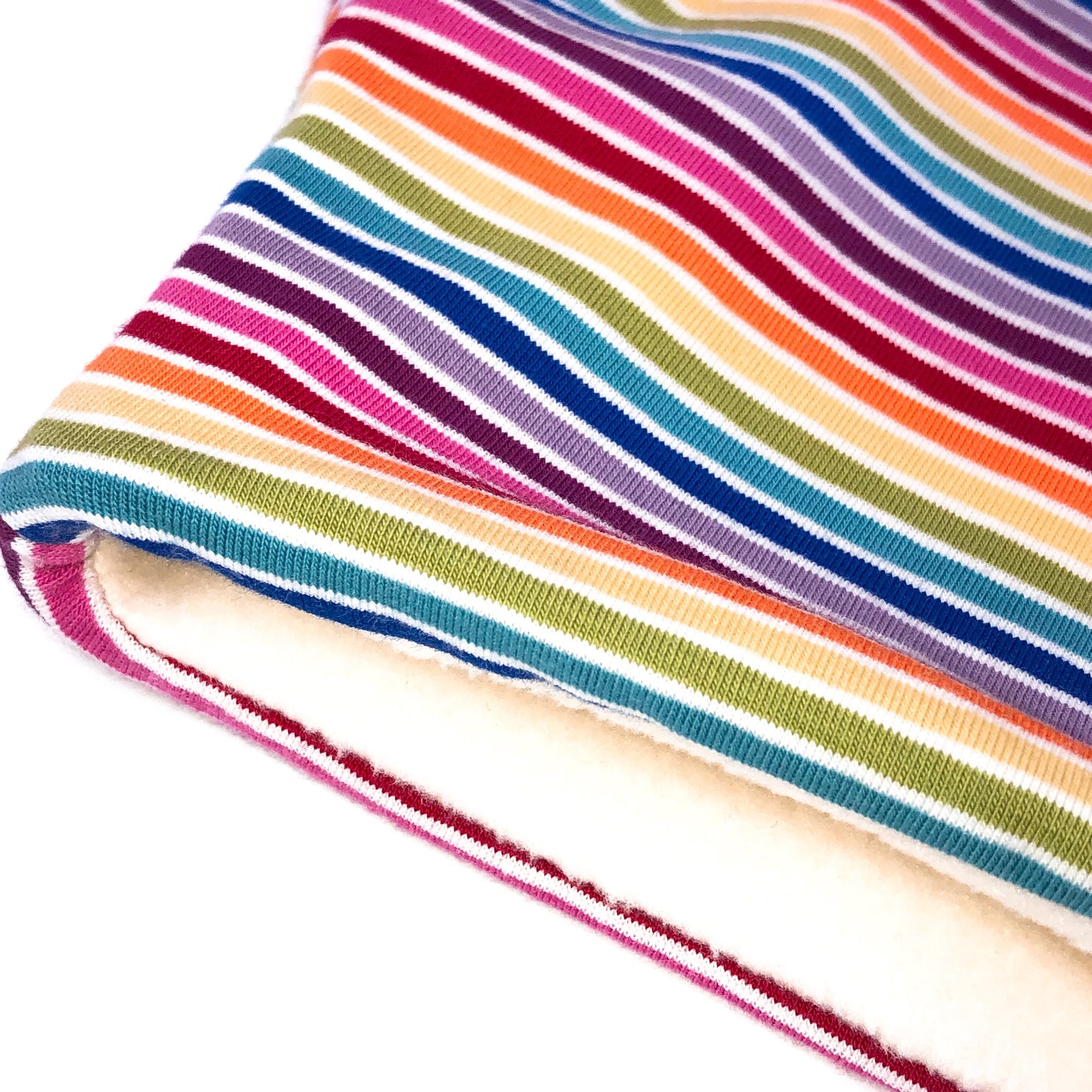 Child's Handmade Neck Warmer Rainbow Stripes