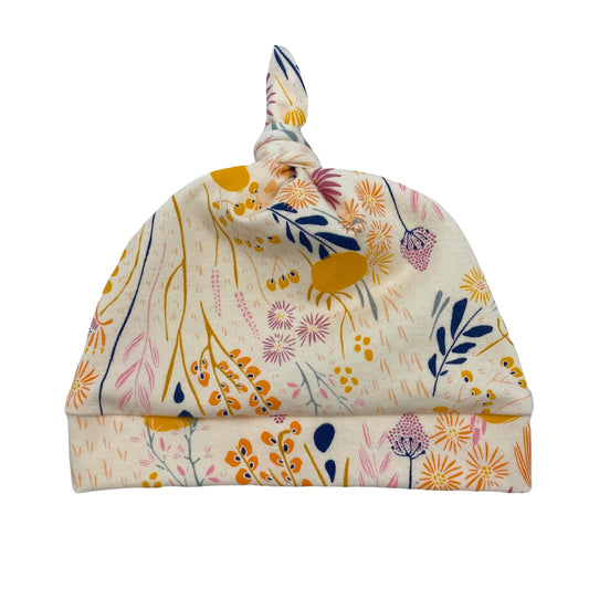 Knot Hat in Newborn: Whimsical Floral