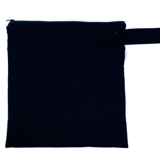Large Wet Bag with Handle Solid Black