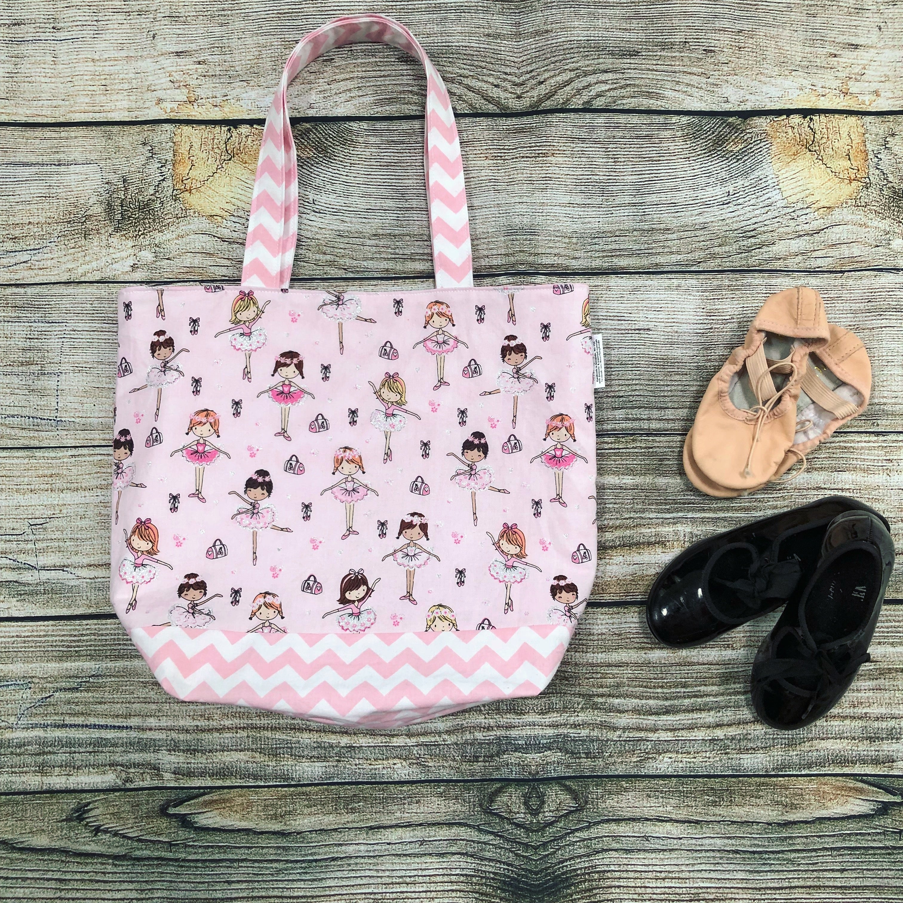 Children's Library Sized Reversible Tote Bookworms