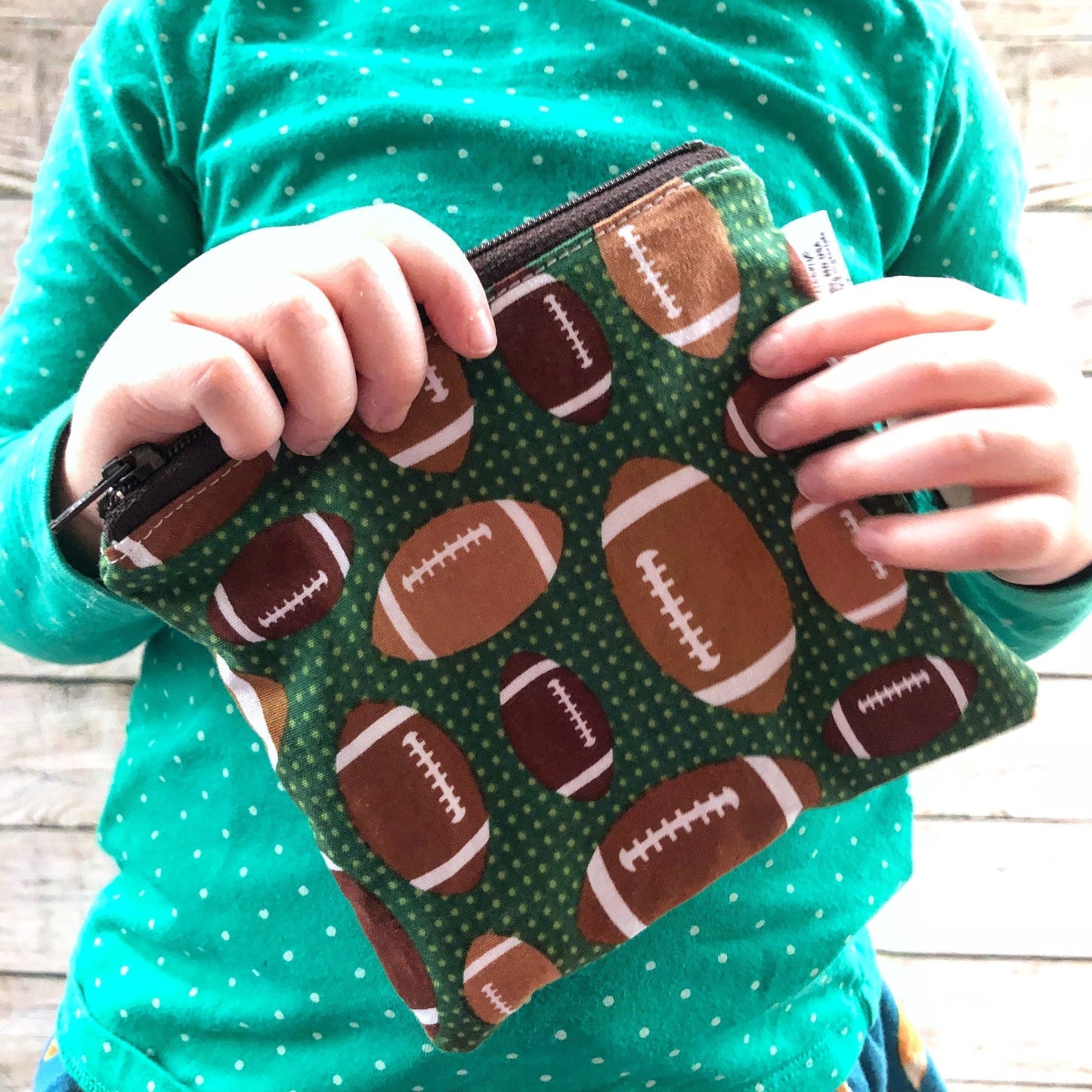 Toddler Sized Reusable Zippered Bag Lacrosse