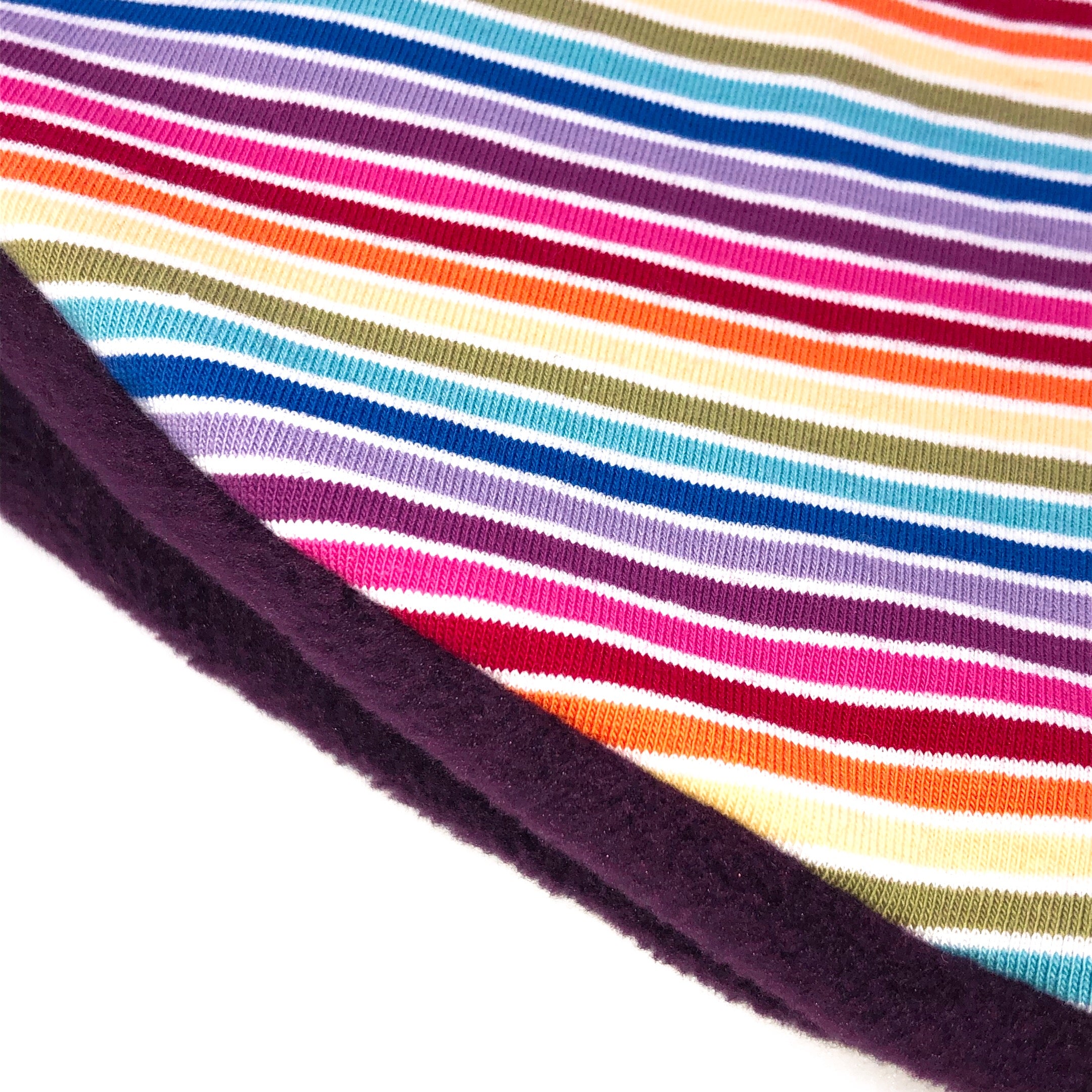 Child's Handmade Neck Warmer Rainbow Stripes
