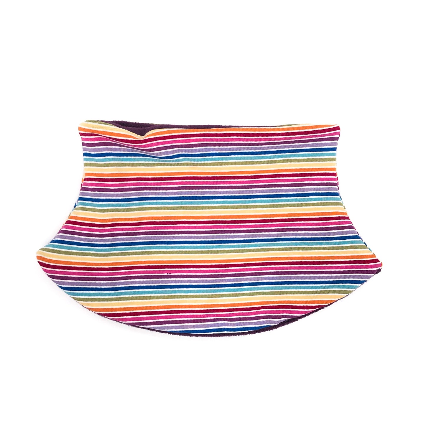 Child's Handmade Neck Warmer Rainbow Stripes