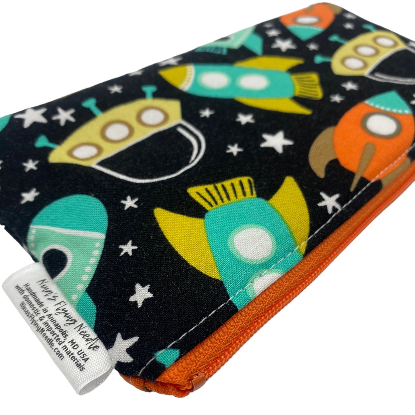 Knick Knack Sized Reusable Zippered Bag Rockets and UFOs