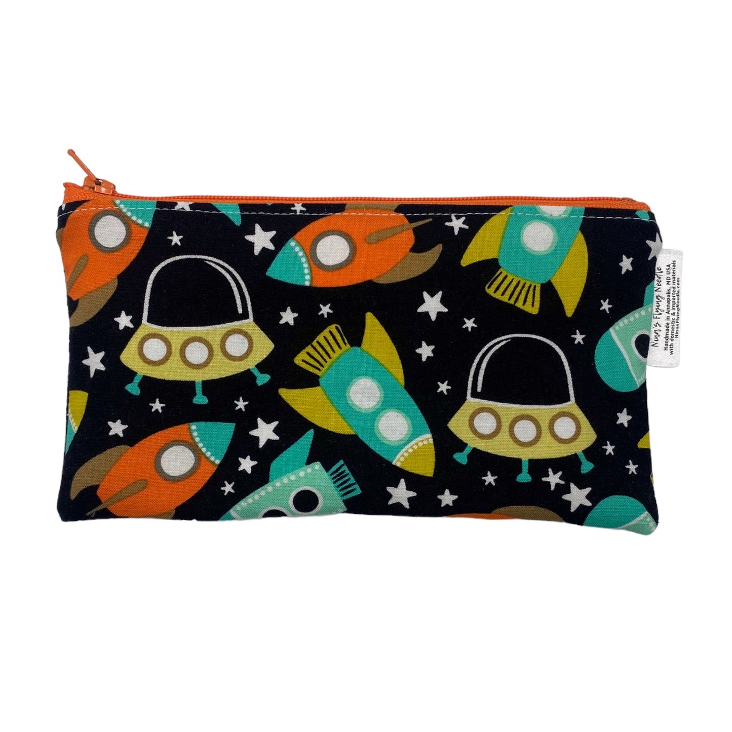 Knick Knack Sized Reusable Zippered Bag Rockets and UFOs