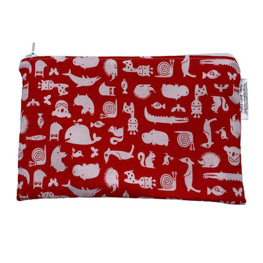 Snack Sized Reusable Zippered Bag Animals