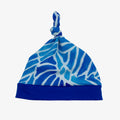 Knot Hat in Newborn: Blue Strokes