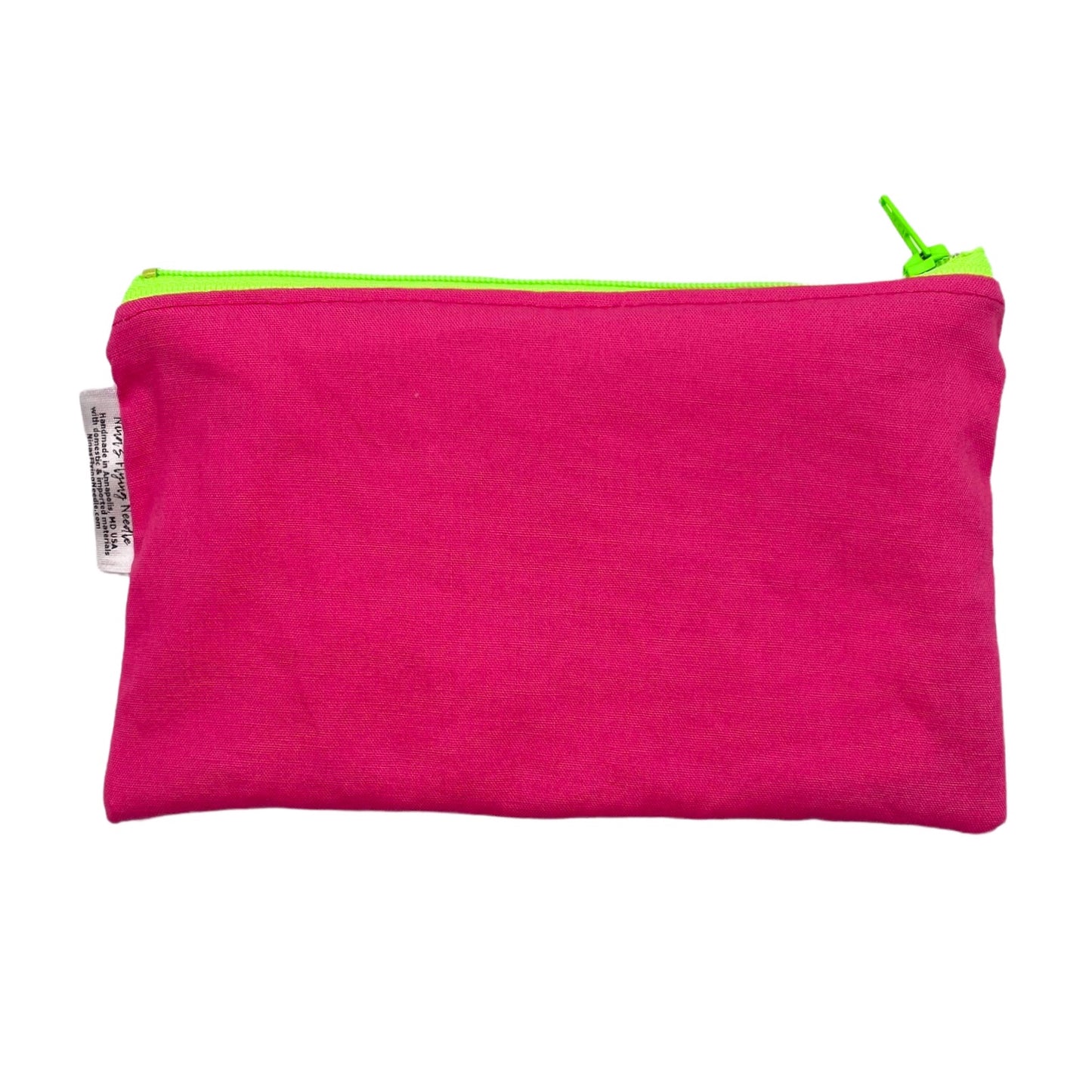 Knick Knack Sized Reusable Zippered Bag Solid Pink