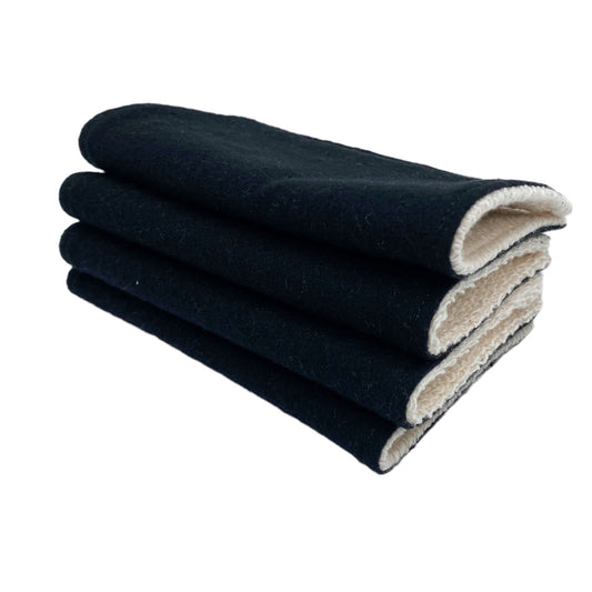 Wash Cloths - Minis - Solid Black