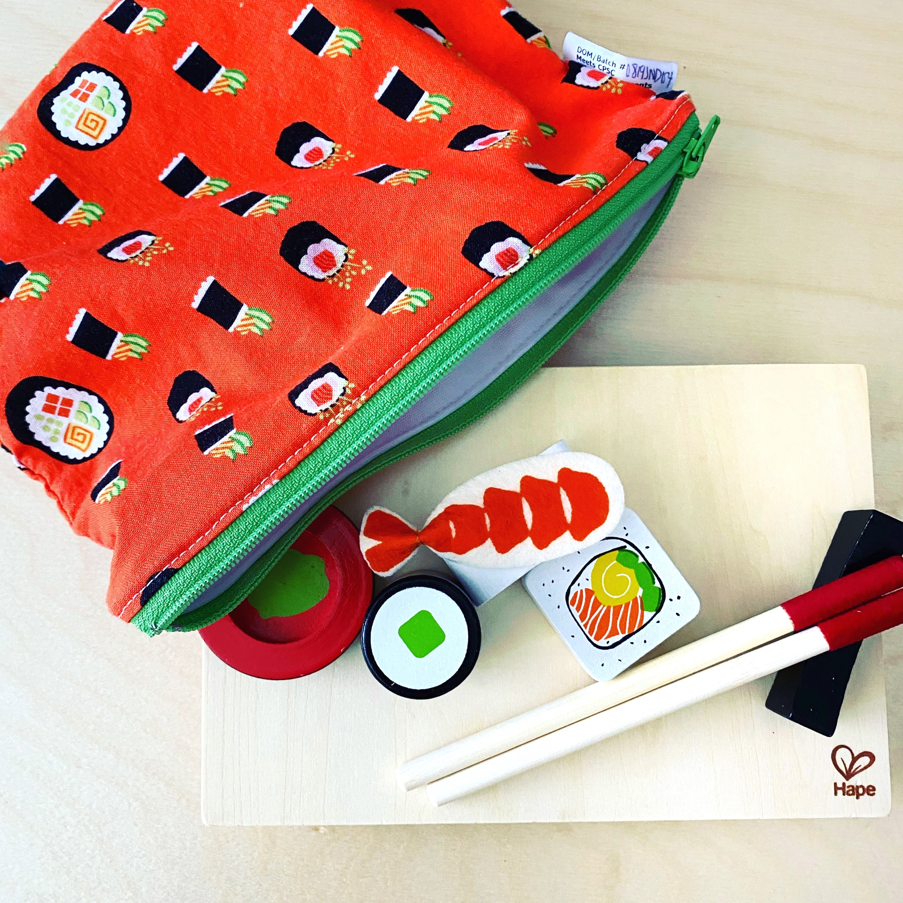 Sandwich Sized Reusable Zippered Bag Solid Blue