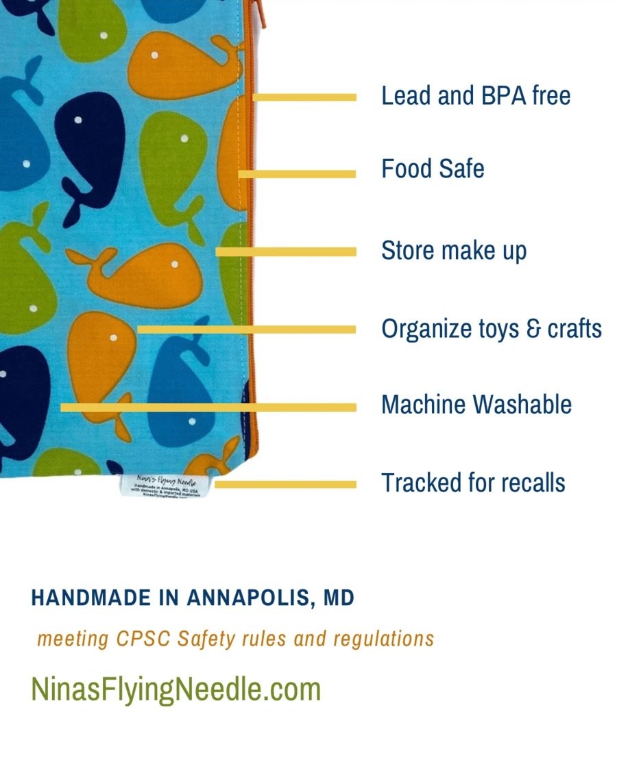 Toddler Sized Reusable Zippered Bag Fruit