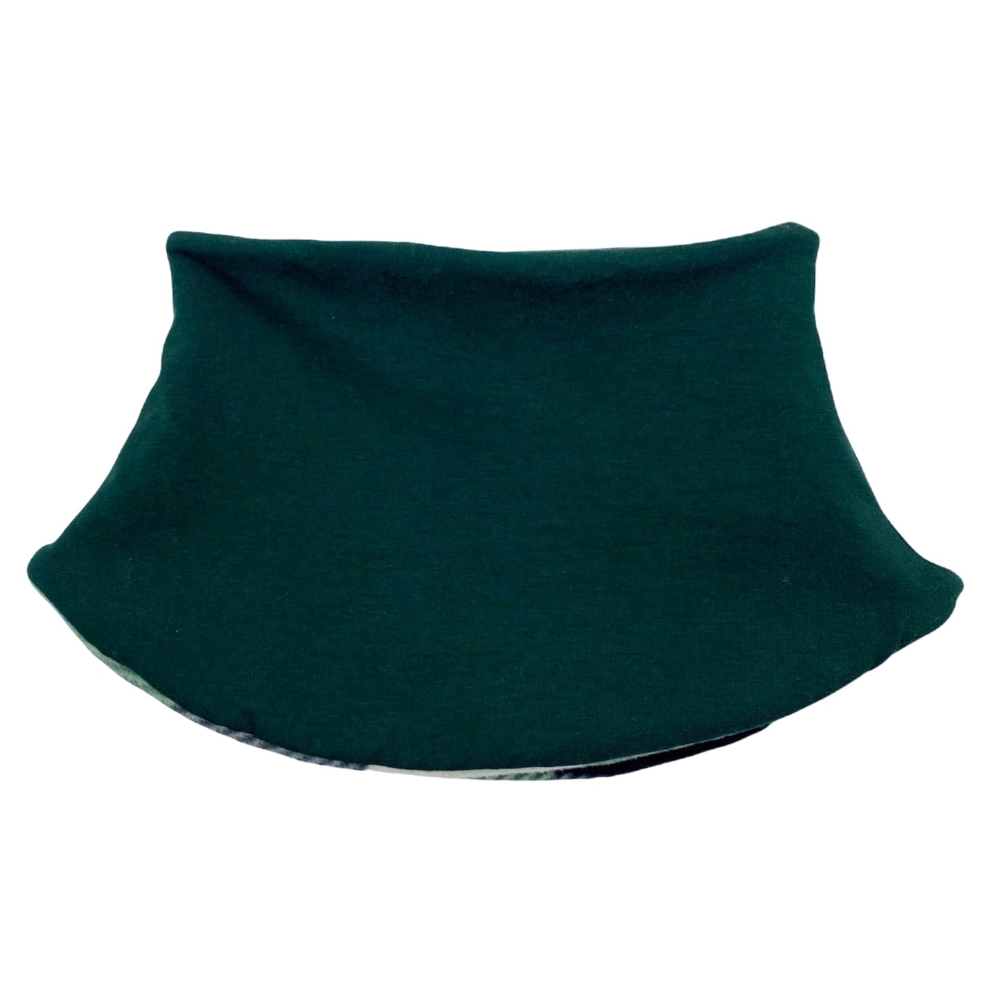 Adult Handmade Neck Warmer Solid Forest Green
