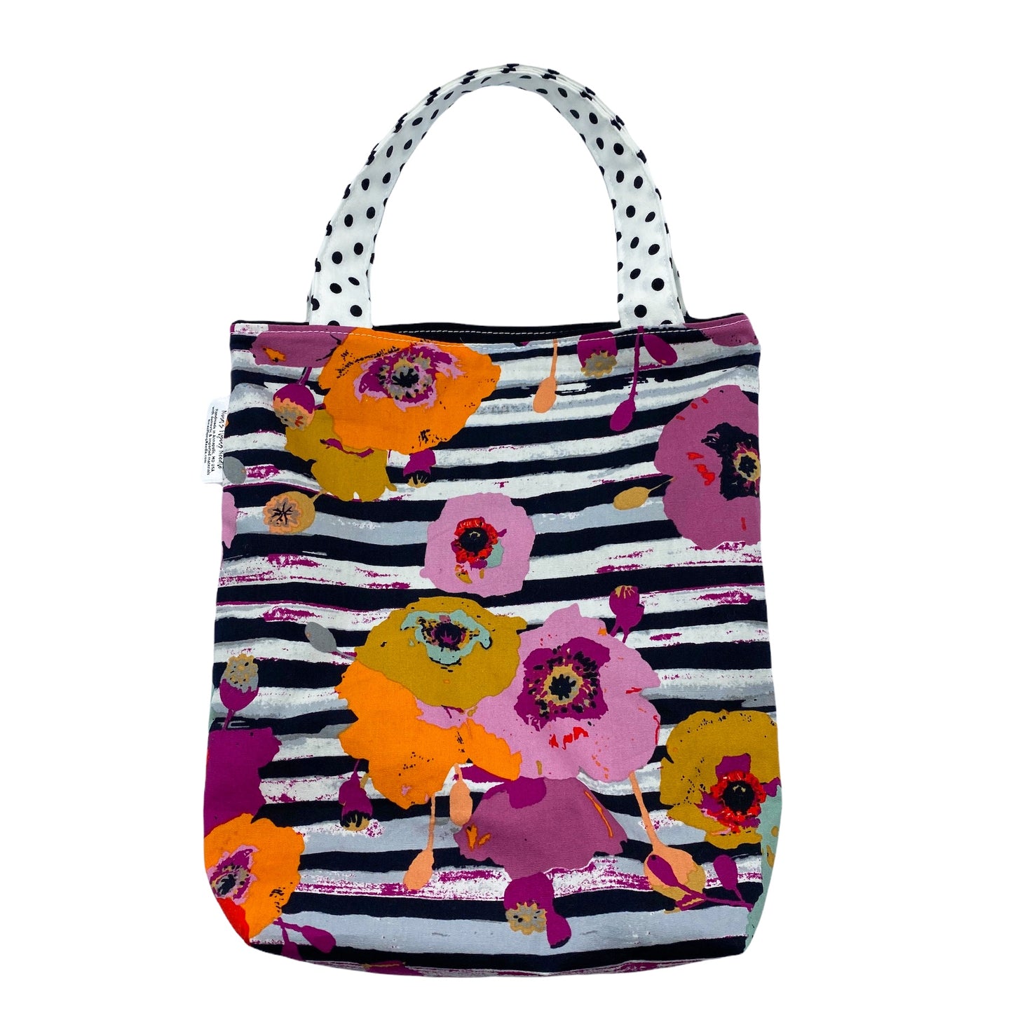 Toddler Sized Reversible Tote Poppies