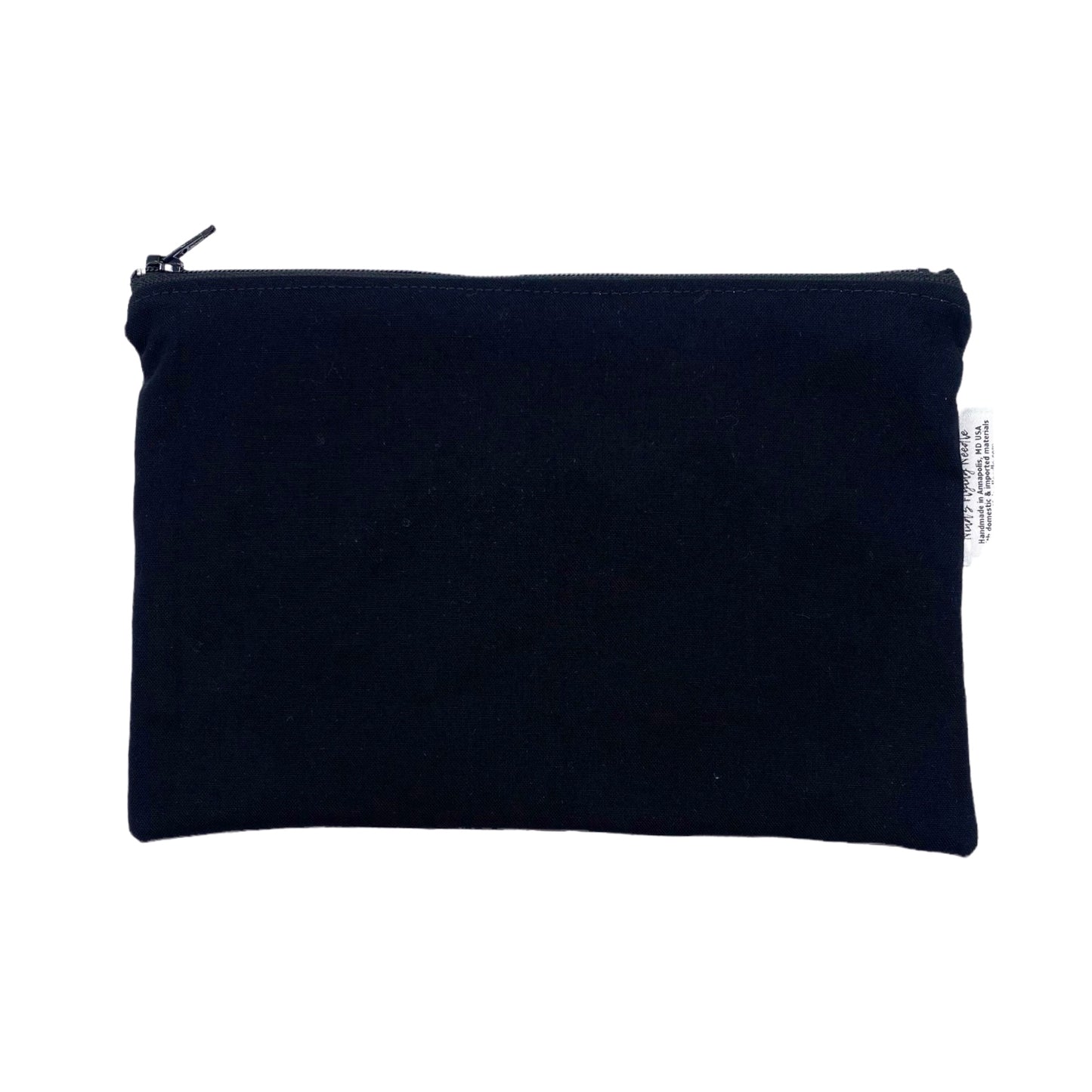 Snack Sized Reusable Zippered Bag Solid Black