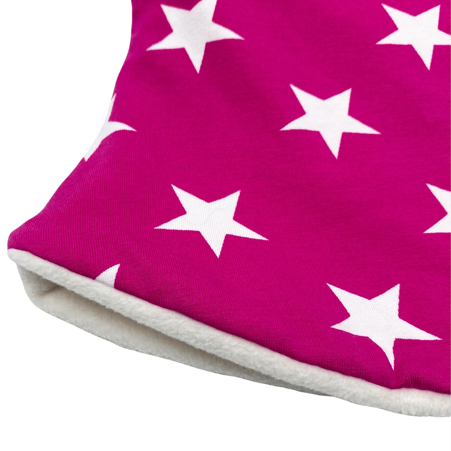 Child's Handmade Neck Warmer Stars Pink