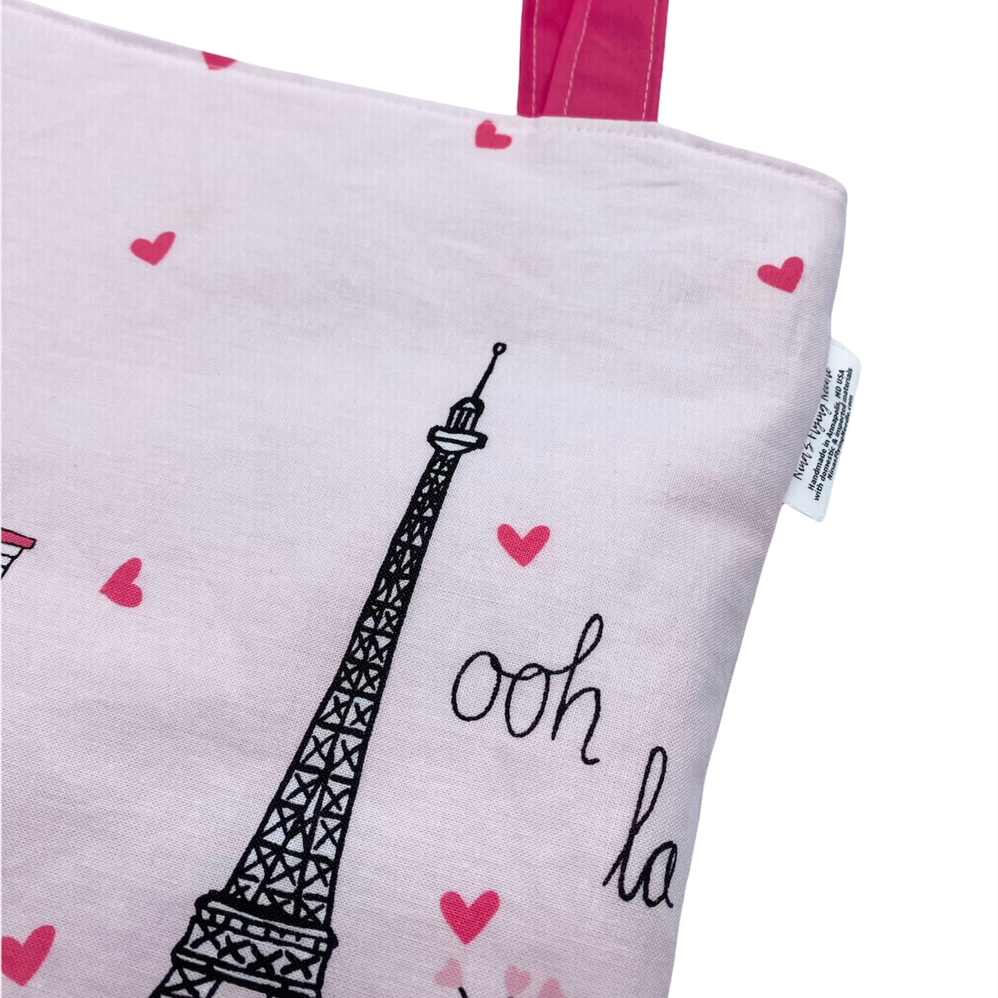 Children's Library Book Sized Reversible Tote Paris